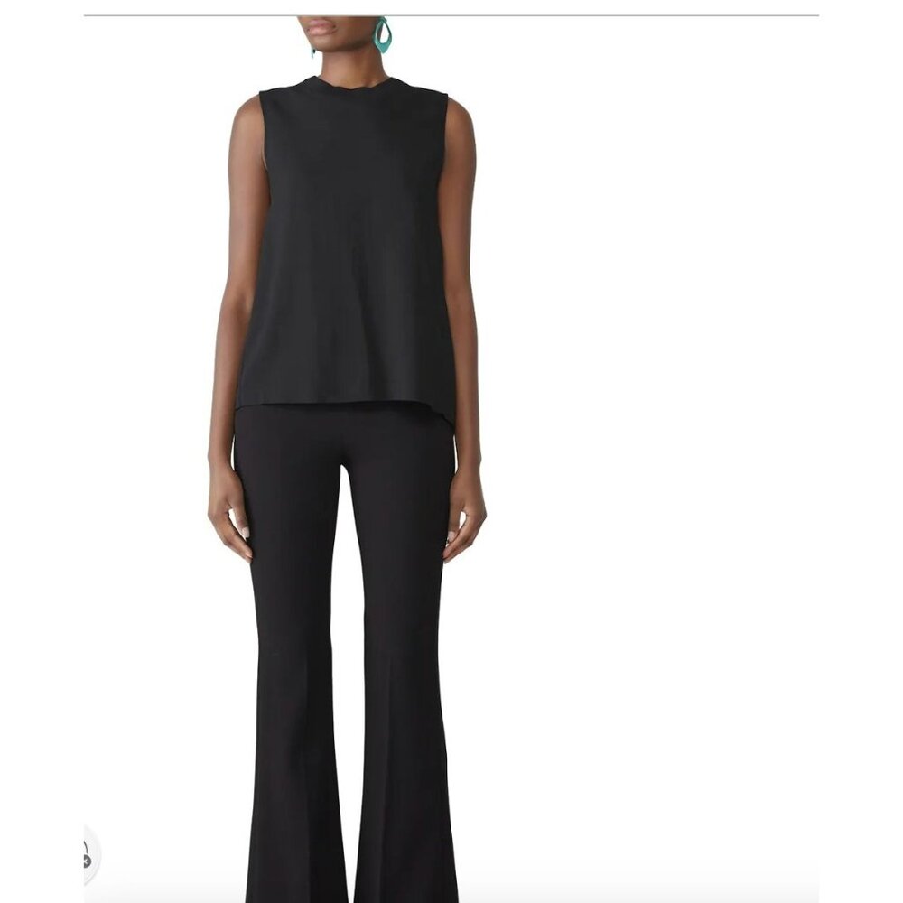 3.1 PHILLIP LIM  Black Crew Neck‎ Twisted Tank Size 2